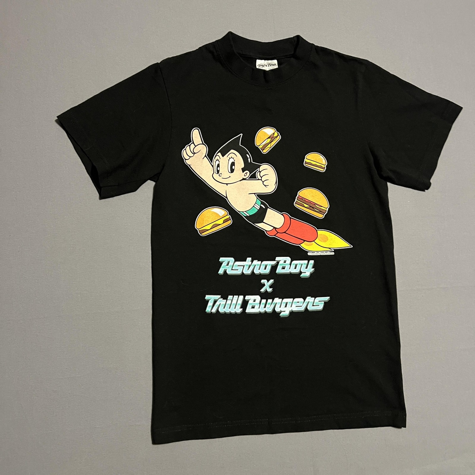 Astro Boy Trill Burgers Shirt Mens Small Black Shaka Wear Graphic Tee Anime gallery