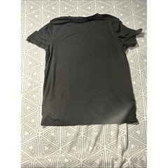 ROMWE Black Tee with Blue Skeleton Graphic and Text