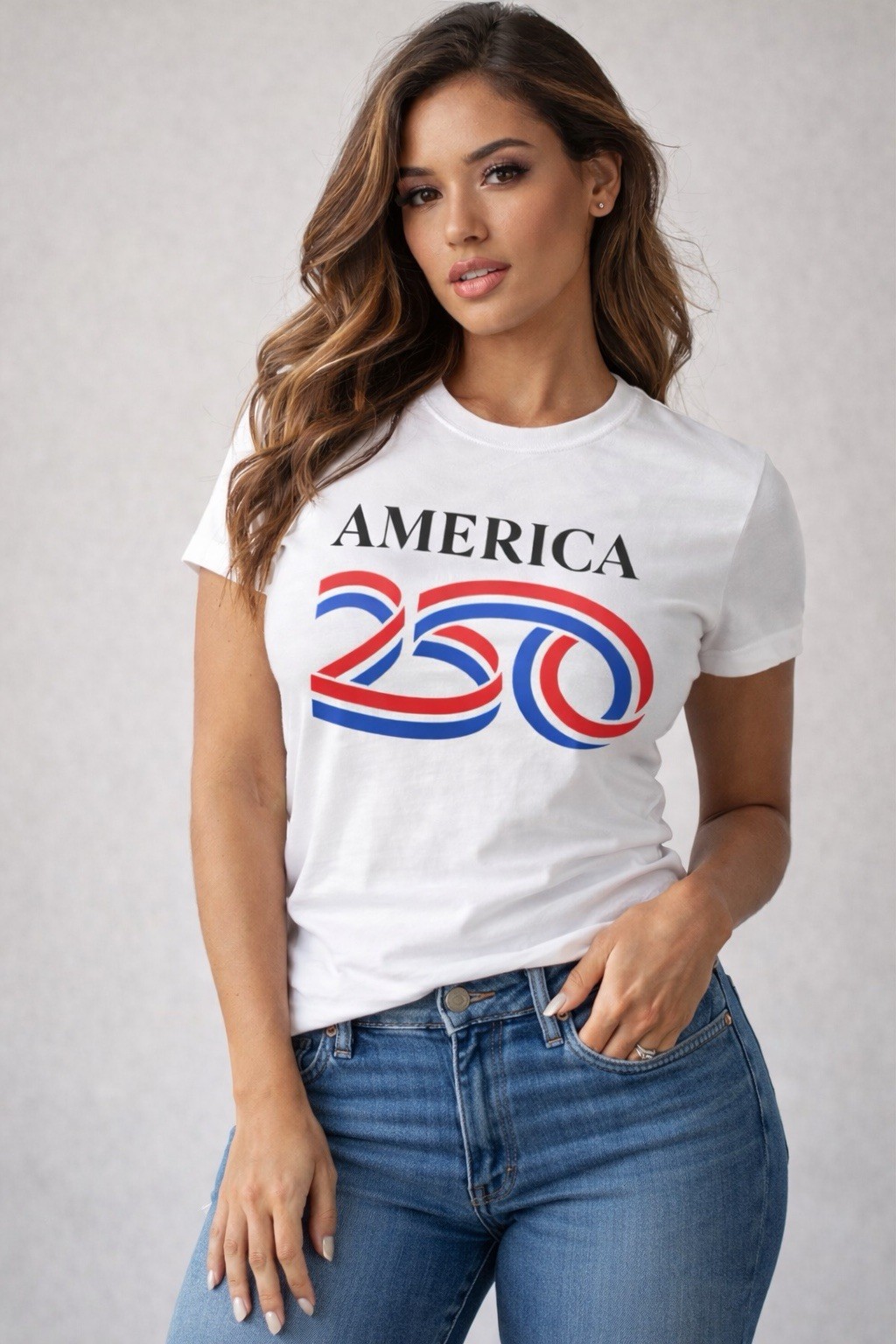 AMERICA 250th Anniversary T Shirt Adult Unisex S, M, L, XL, XXL. White. USA 🇺🇸 gallery