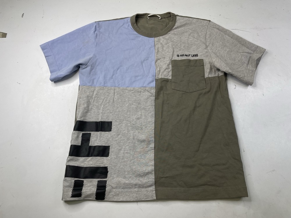 Helmut Lang Patchwork Men’s Medium Pocket T Shirt Short Sleeve Tee