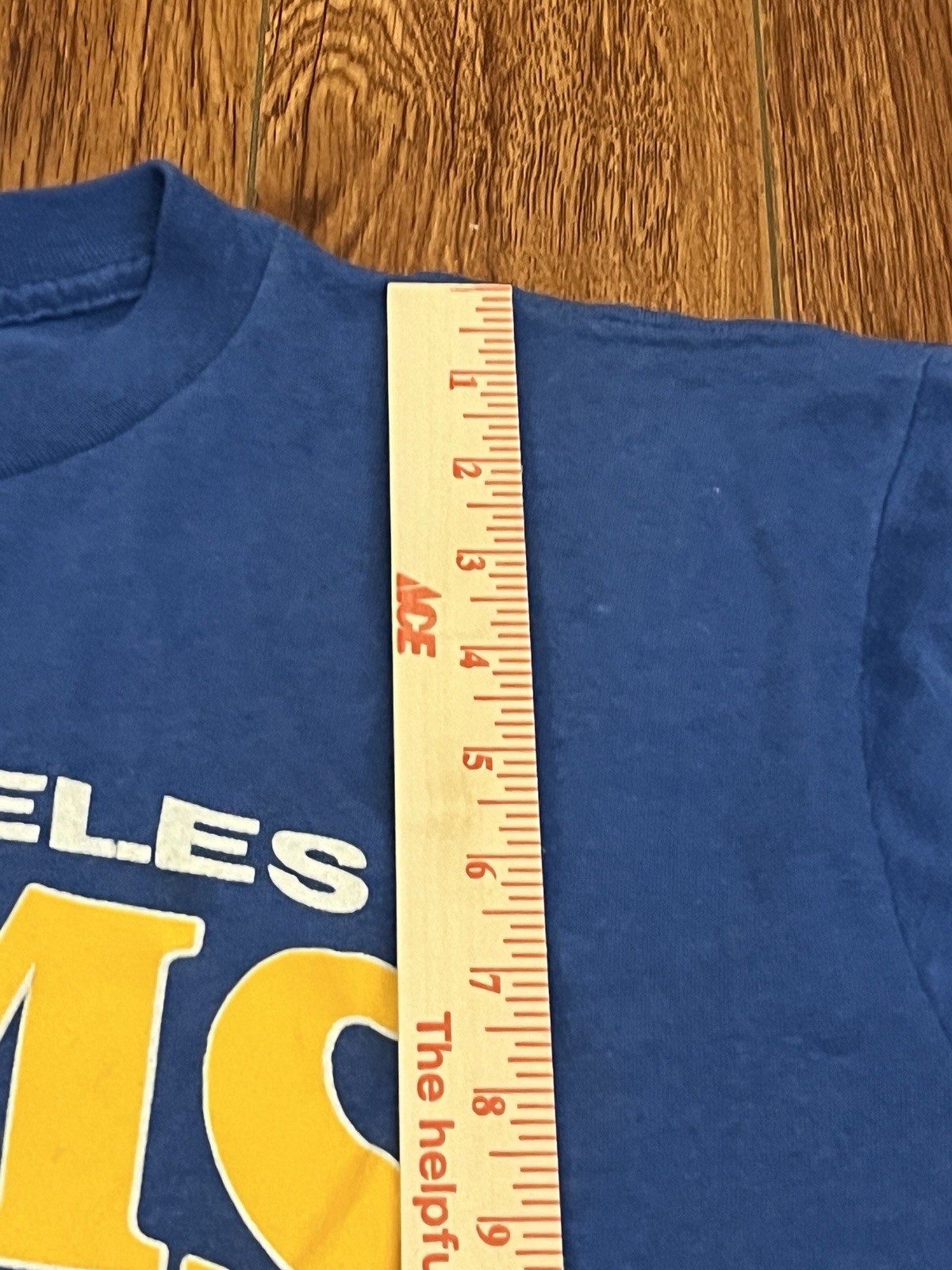 ARTEX Vintage Snoopy Rams Blue Graphic Short Sleeve Tee Shirt 1971 Medium *read* gallery
