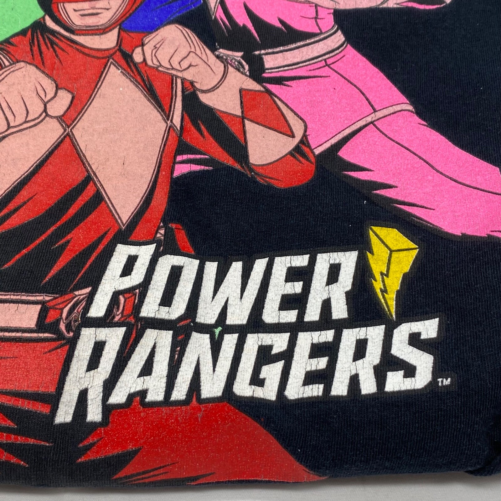 Mighty Morphin Power Rangers Graphic Print T shirt Size 2XL gallery