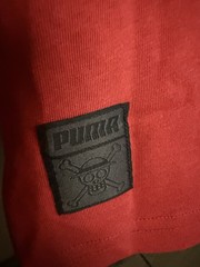 PUMA x One Piece Graphic Tee Red XL Luffy Nami Embroidered Cotton Men’s Anime
