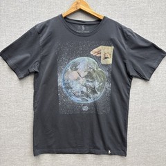 Dirty Velvet T-Shirt 100% Organic Cotton “Ready To Burst” Charcoal Size L