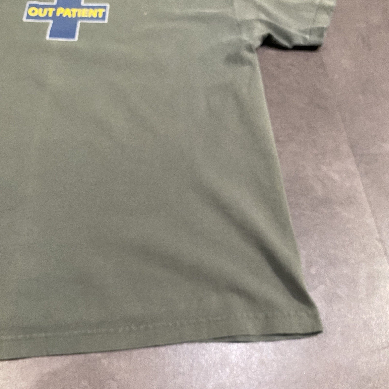 Vintage 90s y2k Out Patient Graphic Print Green T Shirt XL Men's Funny Humor gallery