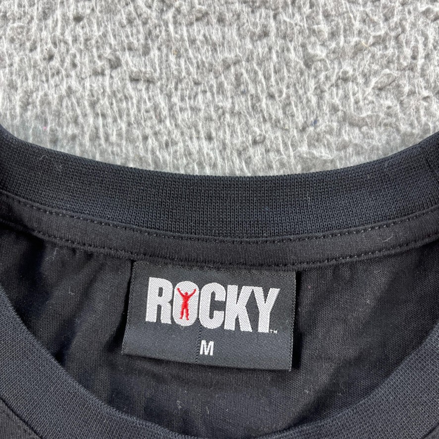 NEW Rocky T Shirt Mens Medium Black Graphic Tee Topman Sylvester Stallone Boxing gallery