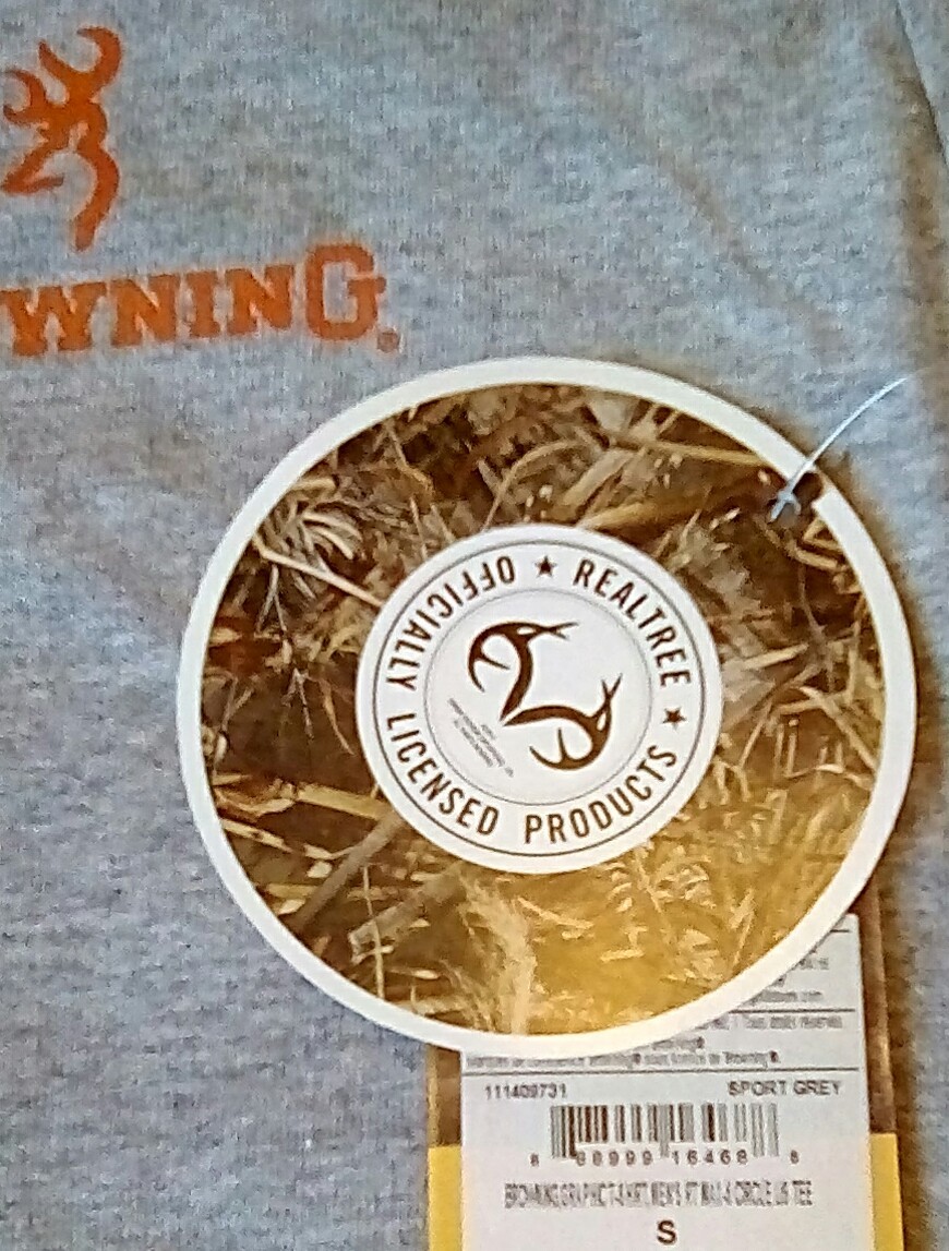 NEW Browning Men's Authentic Arms Classic Outdoor Graphic T-Shirt Size Small gallery