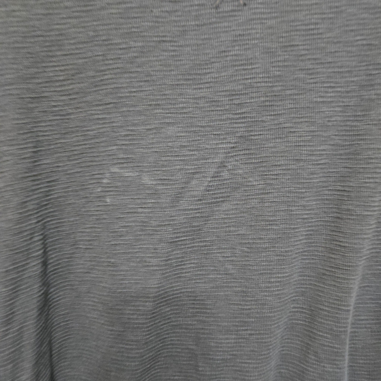 ROWN Charcoal Gray Textured Cotton Crewneck Long Sleeve Shirt Large gallery