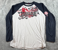 Lonsdale London Graphic Raglan Long Sleeve Shirt L Moto Mod Scooter Tee