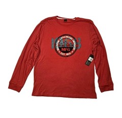 Marithe + Francois Girbaud Long Sleeve T-Shirt Red Size 2X New