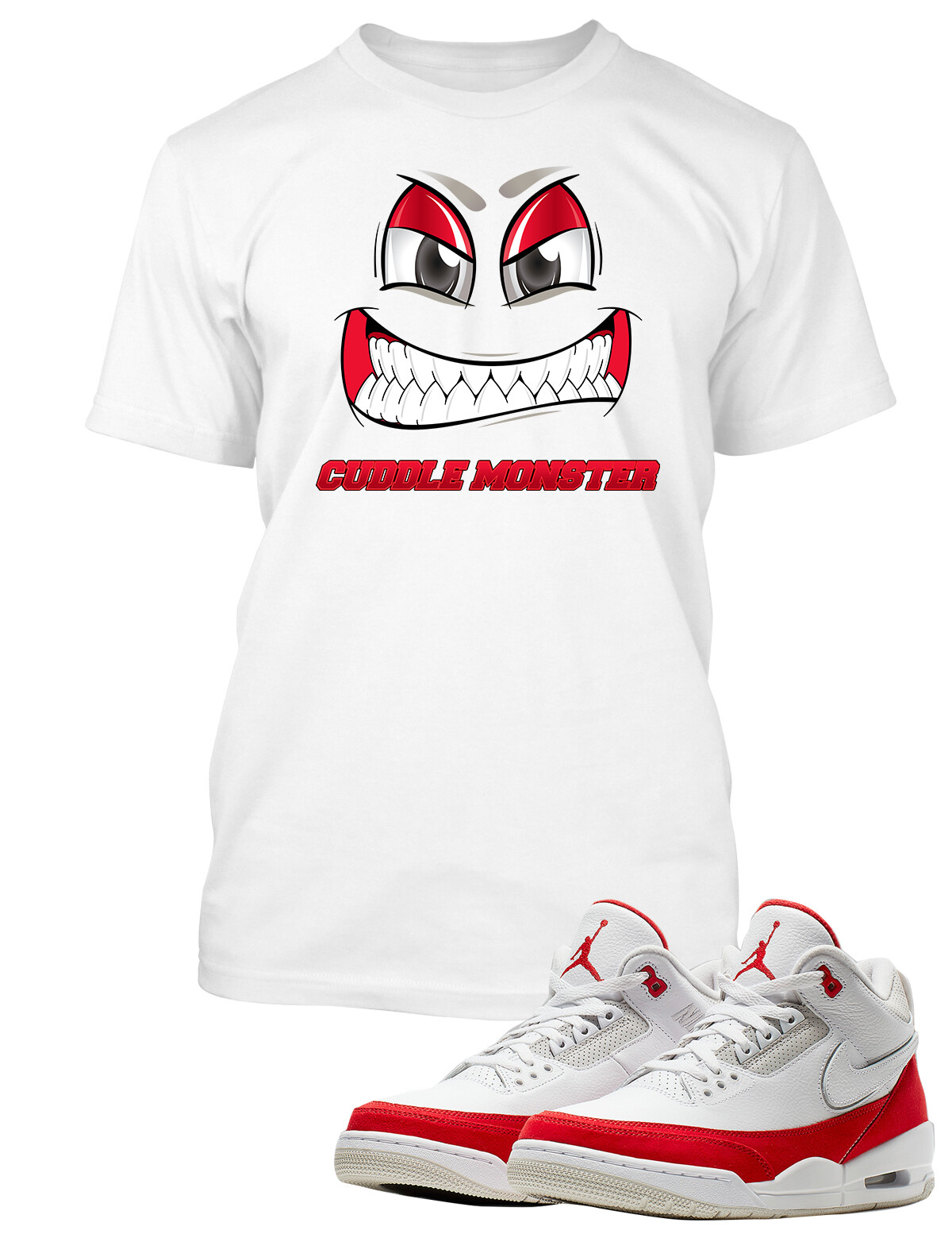 Cuddle Monster Tee Shirt to Match J3 Tinker Men Graphic Sneaker Big Tall Sm T gallery