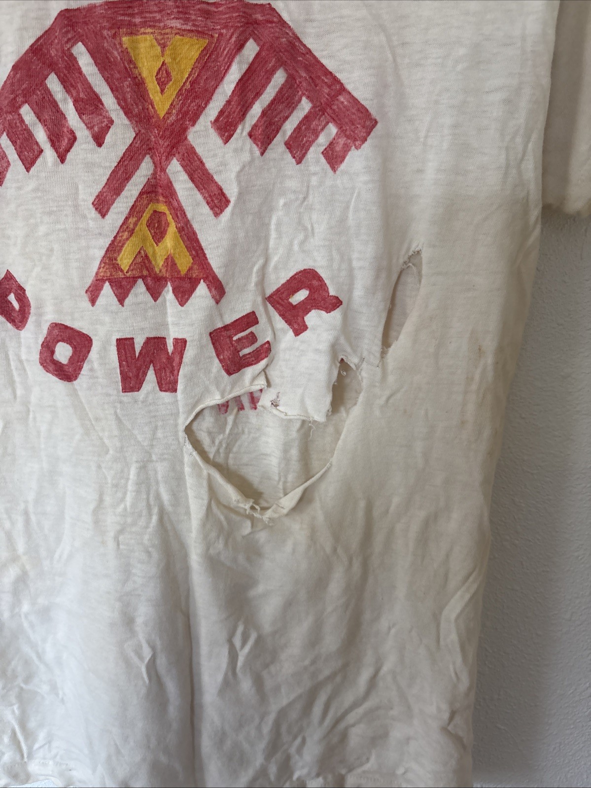 Vintage Band Shirt XIT Psych Native American Distressed Handmade Shirt 1970’s gallery