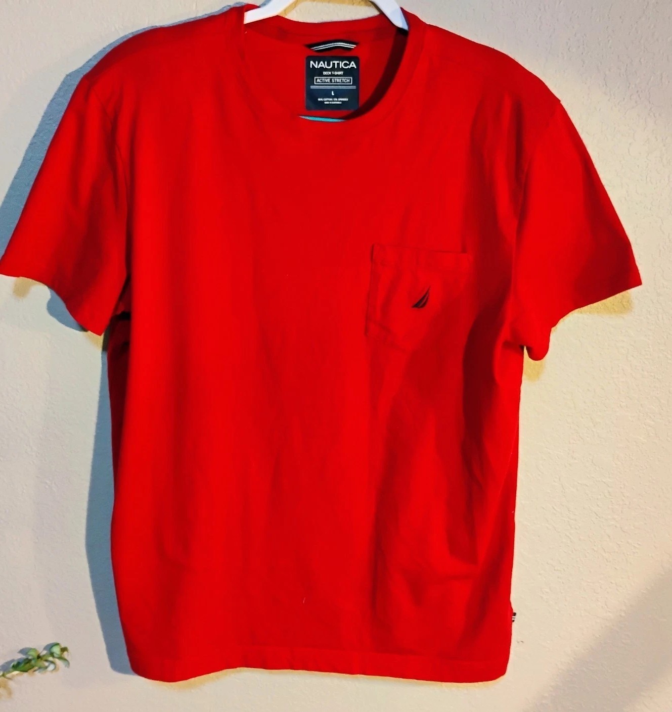 Nautica Men's Short Sleeve T, Size L, Athletic High Performance, Easy Care gallery