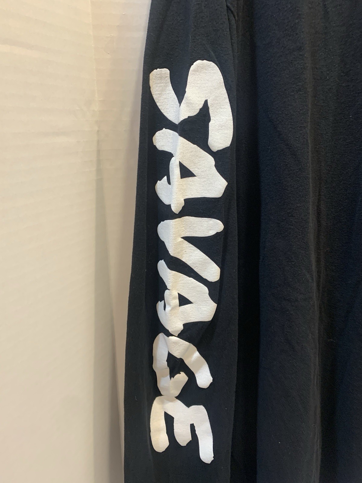 Young and Reckless 21 Savage Long-Sleeved Mens T-Shirt Size XL Black And White gallery