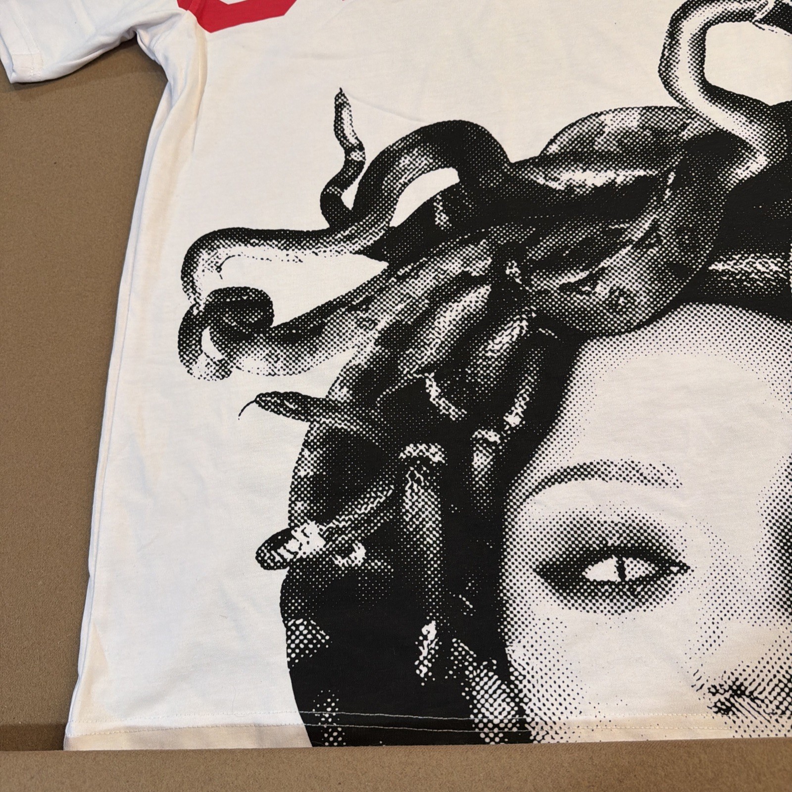 Crooks & Castles T-Shirt Men's Sz XXL Big Cobra Drop Shoulder Heavyweight White gallery