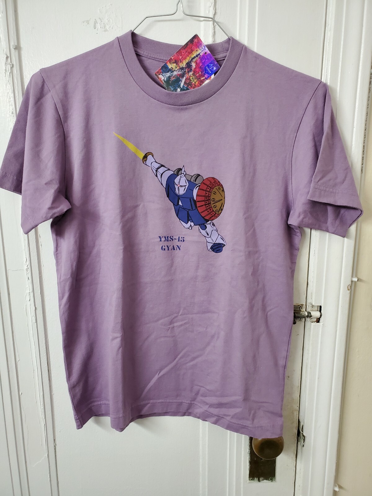 US SELLER- Uniqlo x Gundam YMS - 15 Gyan T-shirt Purple 40th Anniversary gallery