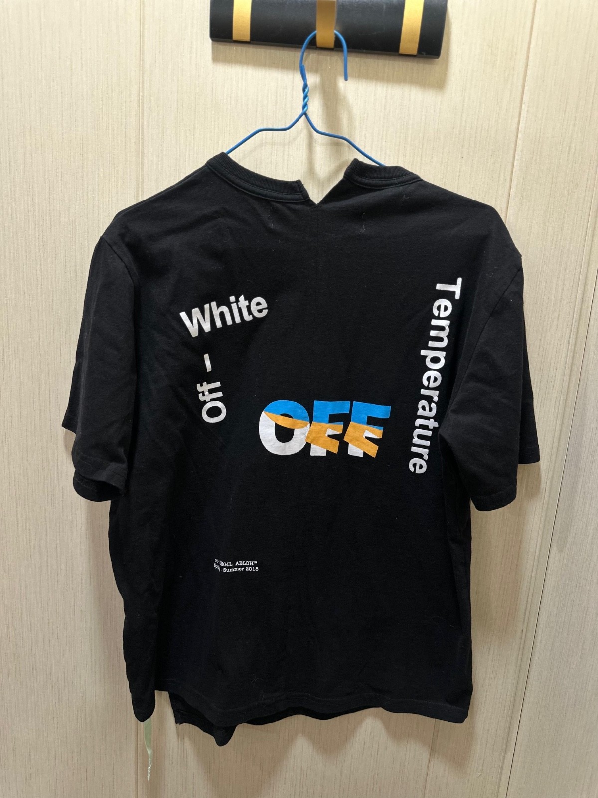 Authentic Off-White Temperature Tee Black M Virgil Abloh 2018 Limited Rare SS18 gallery
