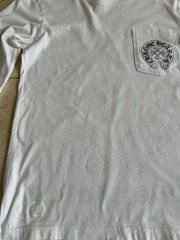 Authentic Chrome Hearts White Los Angeles Long Sleeve T Shirt sz S