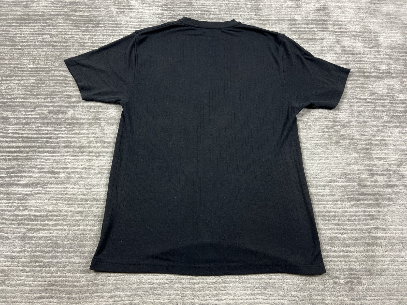 Vintage Knightsbridge Shirt Mens Medium Black Short Sleeve Rayon Blend gallery