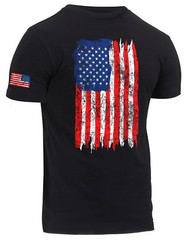 Rothco 2713 / 2832 / 2632 Distressed US Flag Athletic Fit T-Shirt