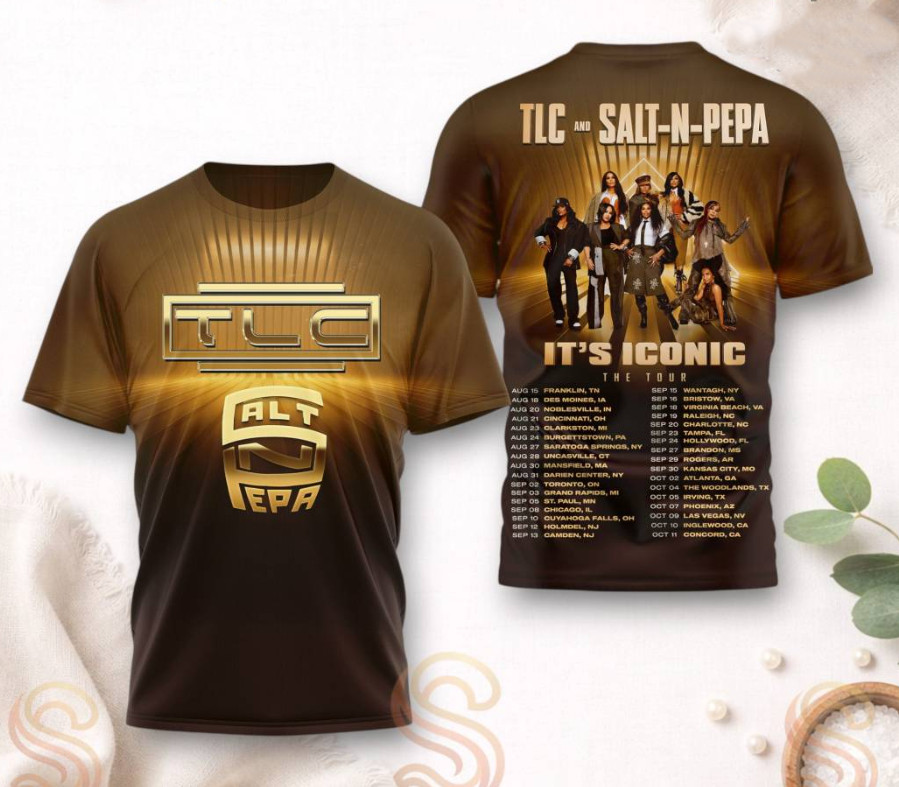 TLC And Salt-n-pepa It’s Iconic The Tour 2026 AOP 3D T-Shirt ZA697 gallery