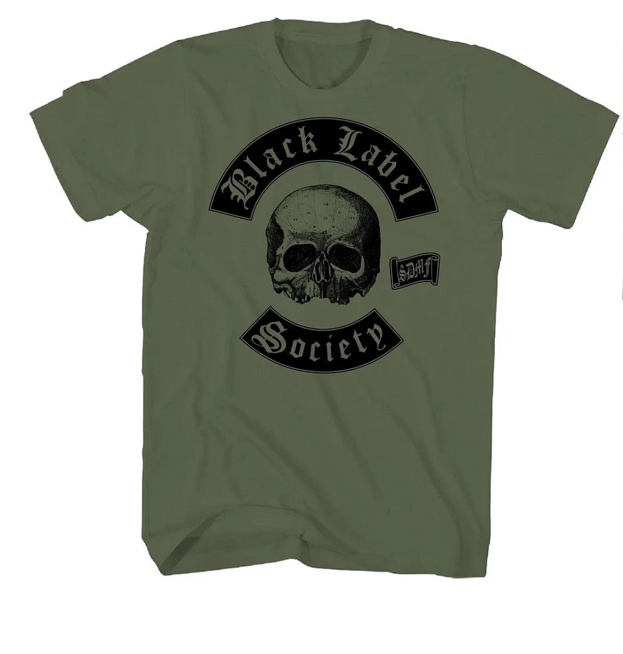 Heavy Metal Skull Flag Style Graphic Music Fan T Shirt gallery
