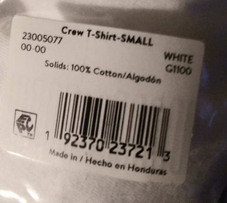 2 NEW George Long Length Crew Neck Mens Small white tee shirts 34 36 tag free gallery