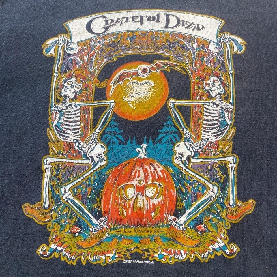 Vintage 1985 Grateful Dead Fall/Winter tour halloween tee gallery