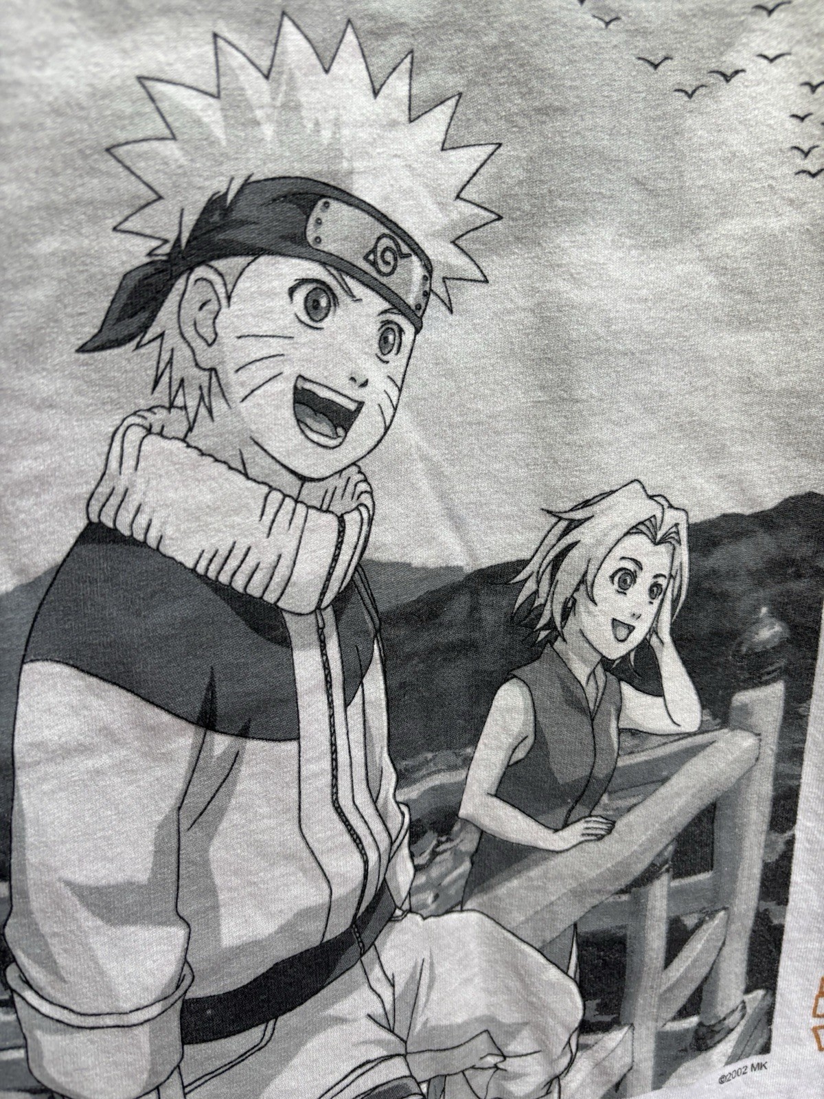 Fruit of the Loom HD Cotton Naruto Uzumaki Graphic Tee White Crew Neck S gallery