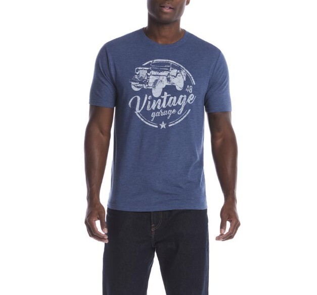 Weatherproof Vintage Men’s Graphic Crew Neck Short Sleeve Tee