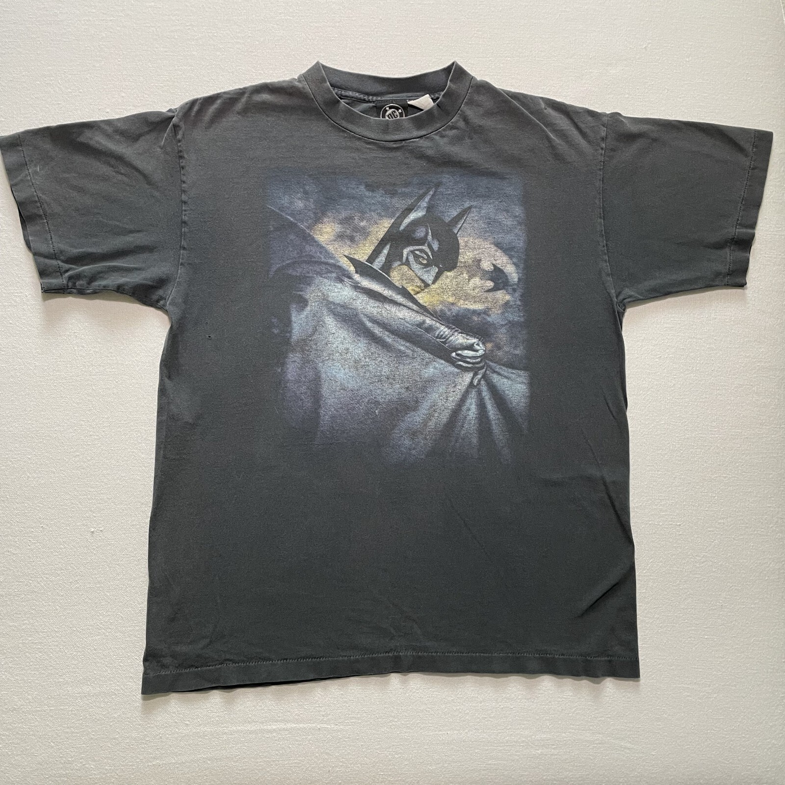 Vintage Batman Forever Movie Promo Shirt Mens XL Single Stitch Faded DC USA 90s gallery