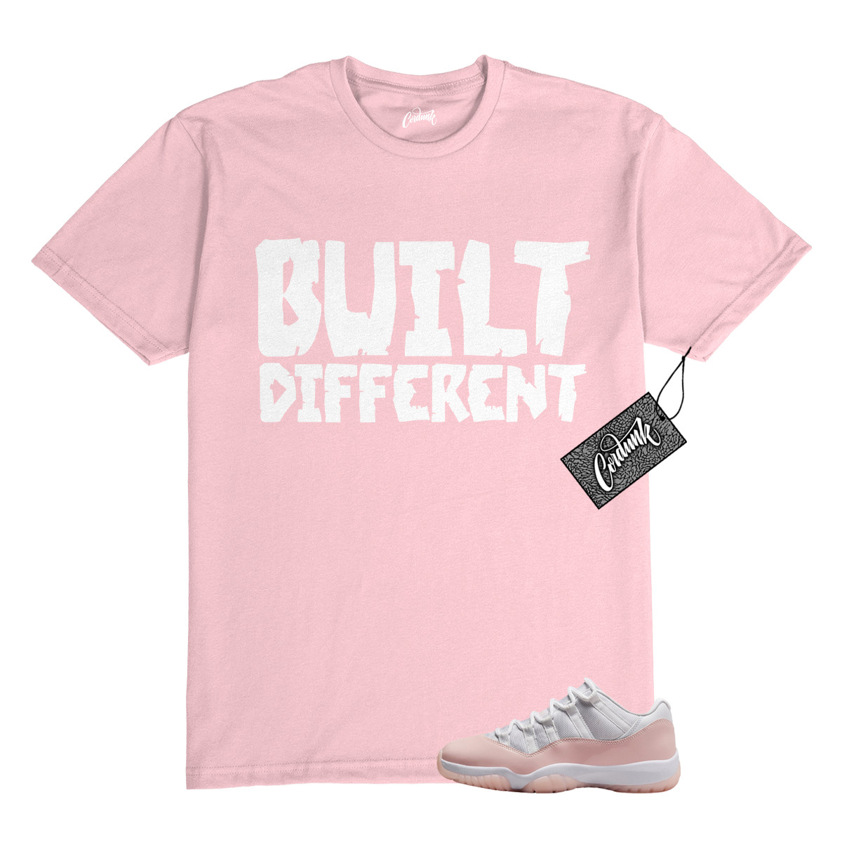 11 Low Legend Pink White Soft Medium Dunk T Shirt to Match BUILT Jordan gallery
