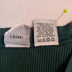 Disney Store Tigger Waffle Knit Henley Shirt XL Green Long Sleeve Winnie Pooh