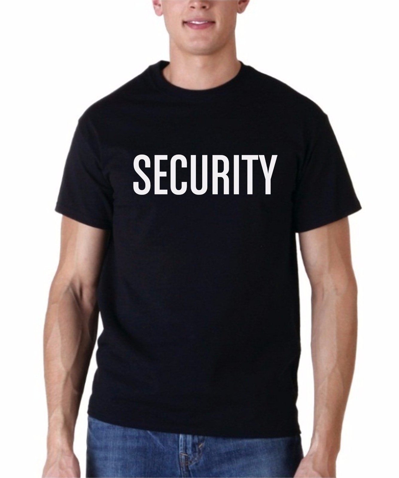 SECURITY T-Shirt Size S-3XL Front Back Event Staff Party Uniform Bounce Guard