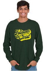 Christian Strong Rep For Jesus Religious Long Sleeve Tshirt for Men or Women
