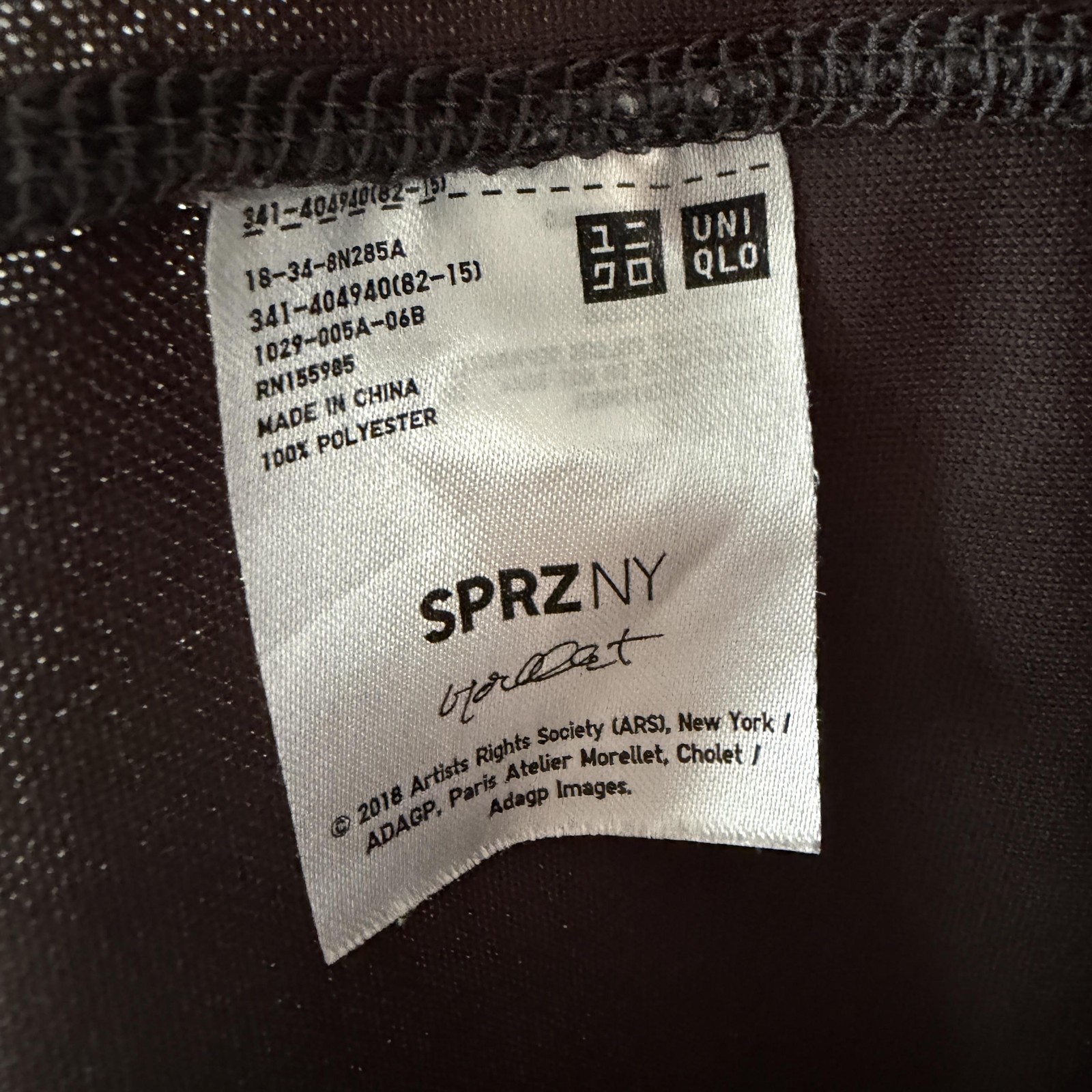Uniqlo SPRZ NY Shirt Mens Small Gray Athletic Francois Morellet Graphic Tee gallery