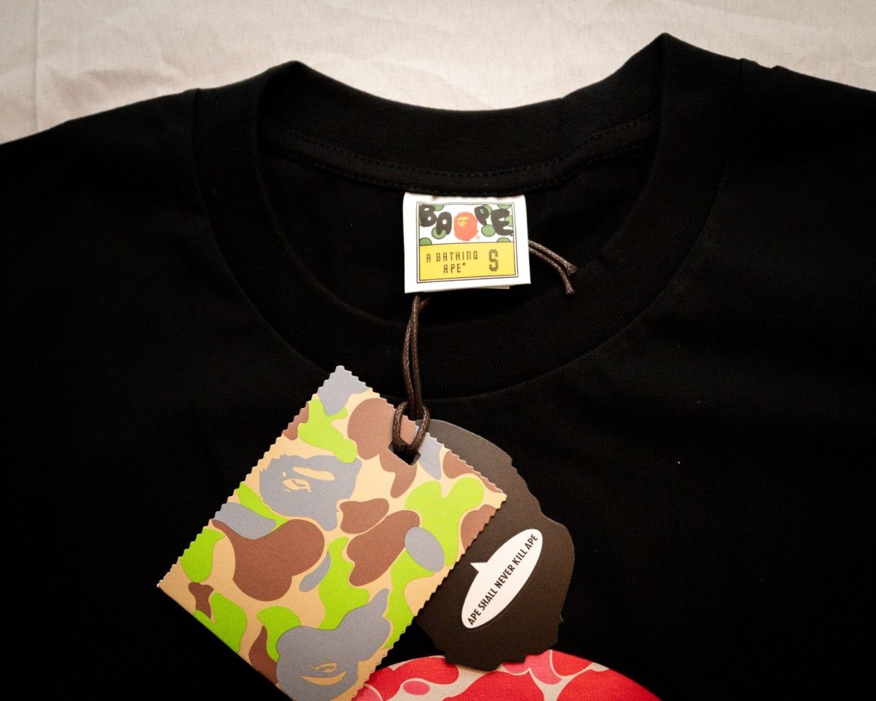 BAPE T-Shirt (Red/White) “Camo Graphic Tee” gallery