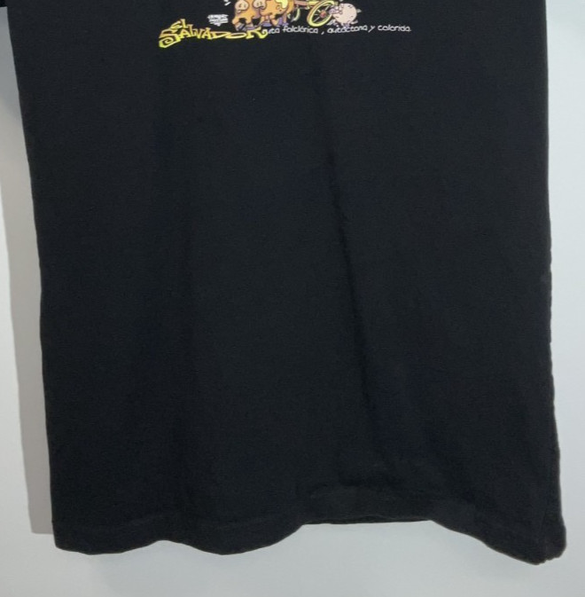 El Salvador Short Sleeve T-Shirt Men's Medium Black gallery