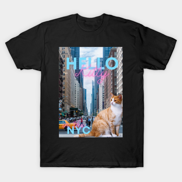 Hello Kitty NYC T-Shirt New York City Mascot Graphic Tee Cute Y2K Fashion Top gallery