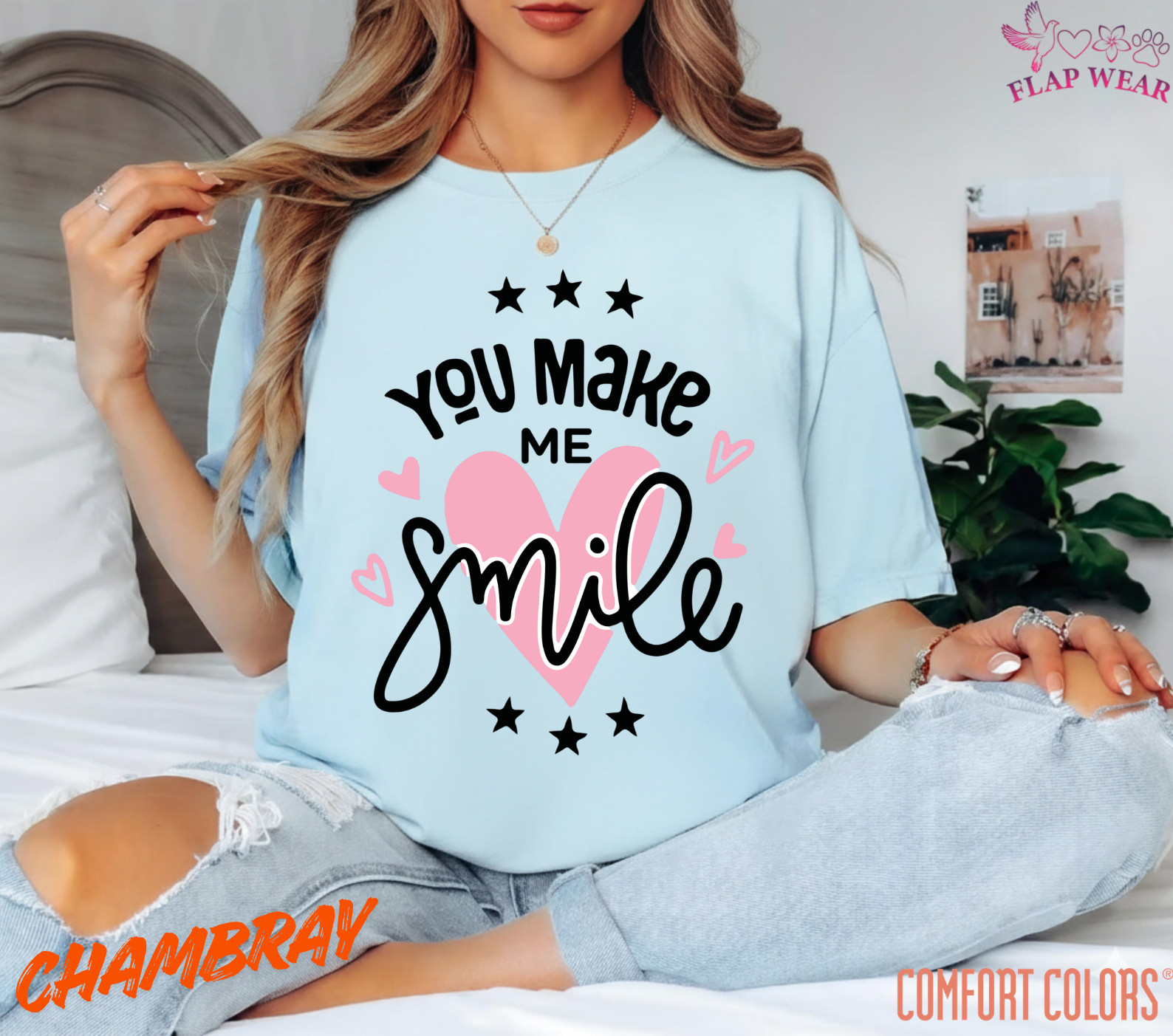 Unisex You Make Me Smile T shirt Men T shirt Women valanity Romantic gallery