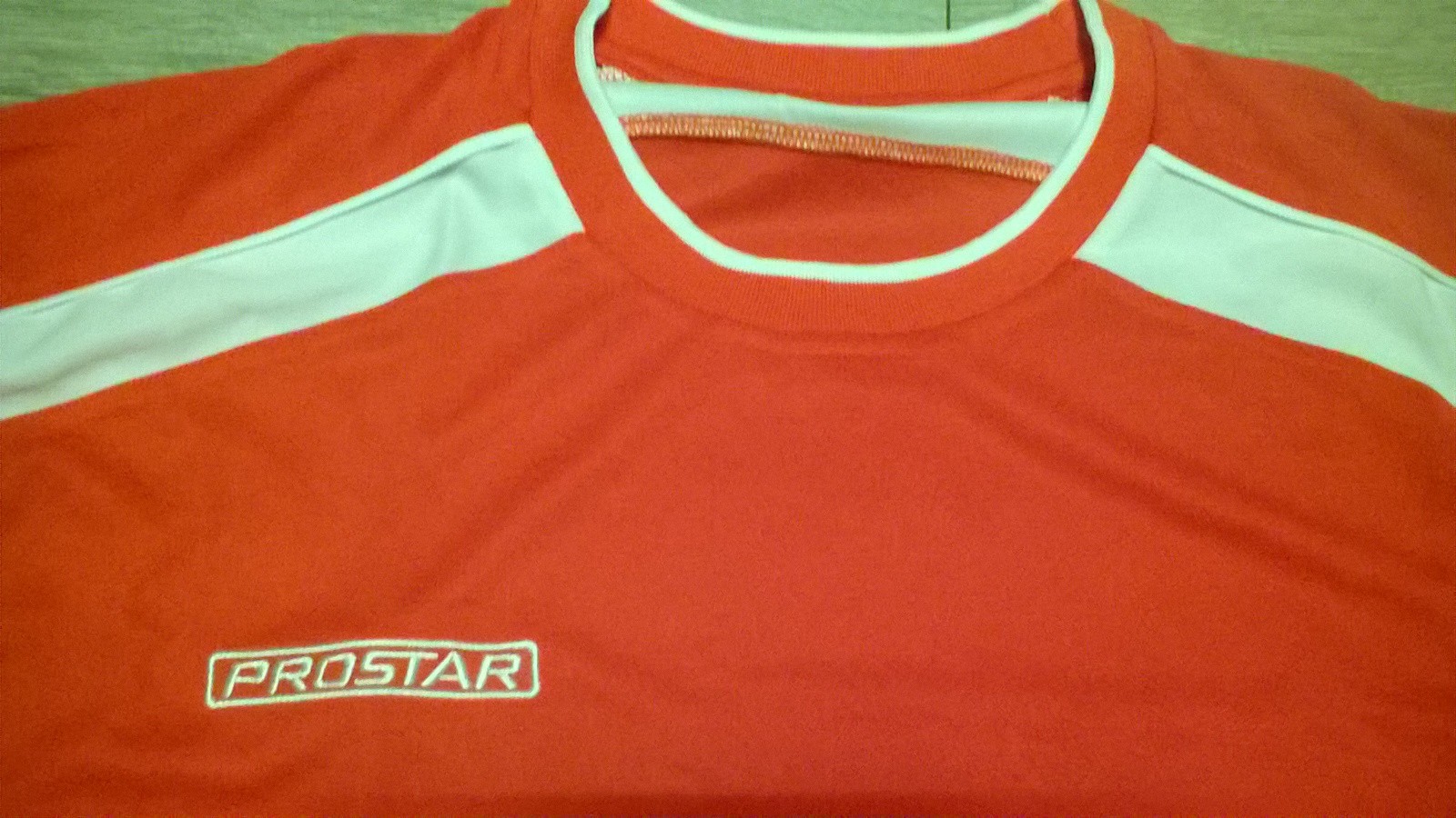 mens red white Prostar sports gym fitness exercise training team top t shirt NEW gallery
