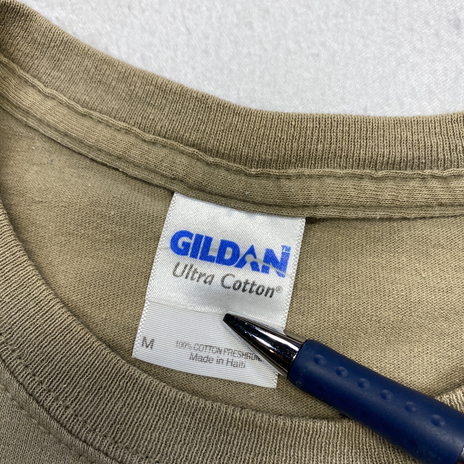Camping Cheaper Than Therapy T Shirt Adult Medium Beige Worn Faded Short Sleeve gallery