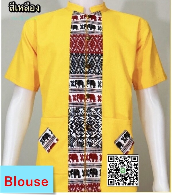 MAN's Shirt Traditional Thai Clothing Men Shirt Cotton Fabric SHORT LONG SLEEVE gallery