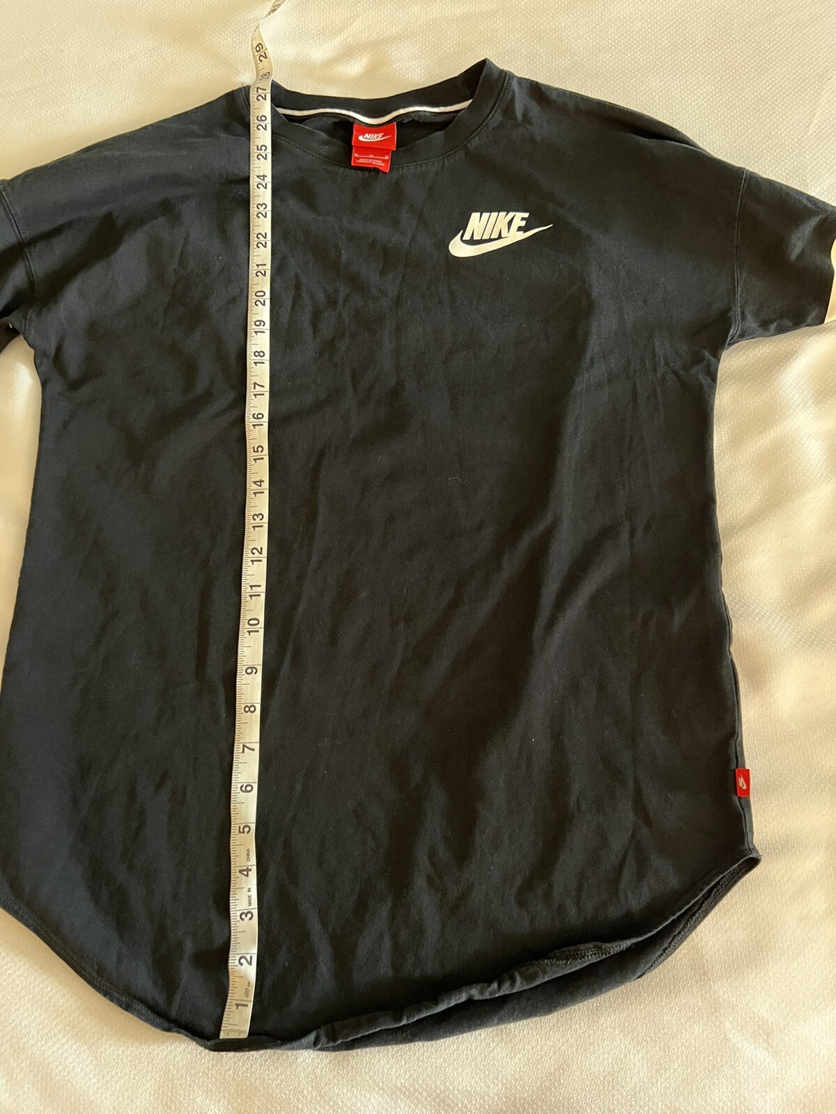 Nike Sportswear Black Half Sleeve Baseball Tee Medium Just Do It gallery