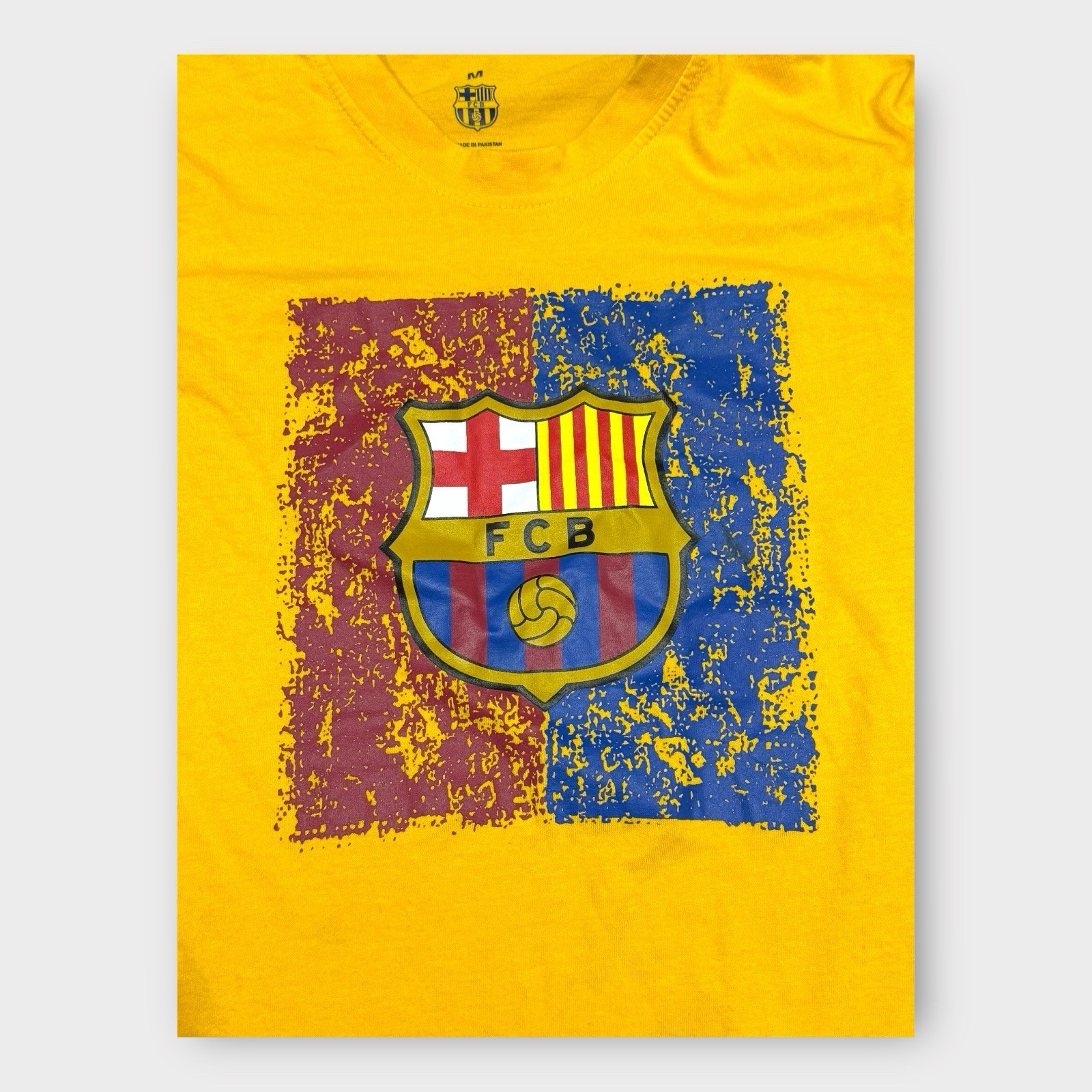 FC Barcelona Graphic Tee Shirt Yellow Medium Sportswear Soccercore Blokecore gallery