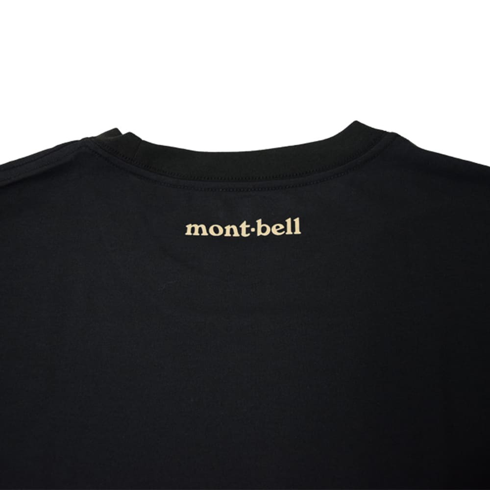 Montbell T-shirt XS or S or M or L or XL sizes black, unisex UV protection gallery