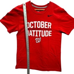 Washington Nationals “Natitude” NIKE TEE Classic Logo Red T-Shirt Men’s Size M