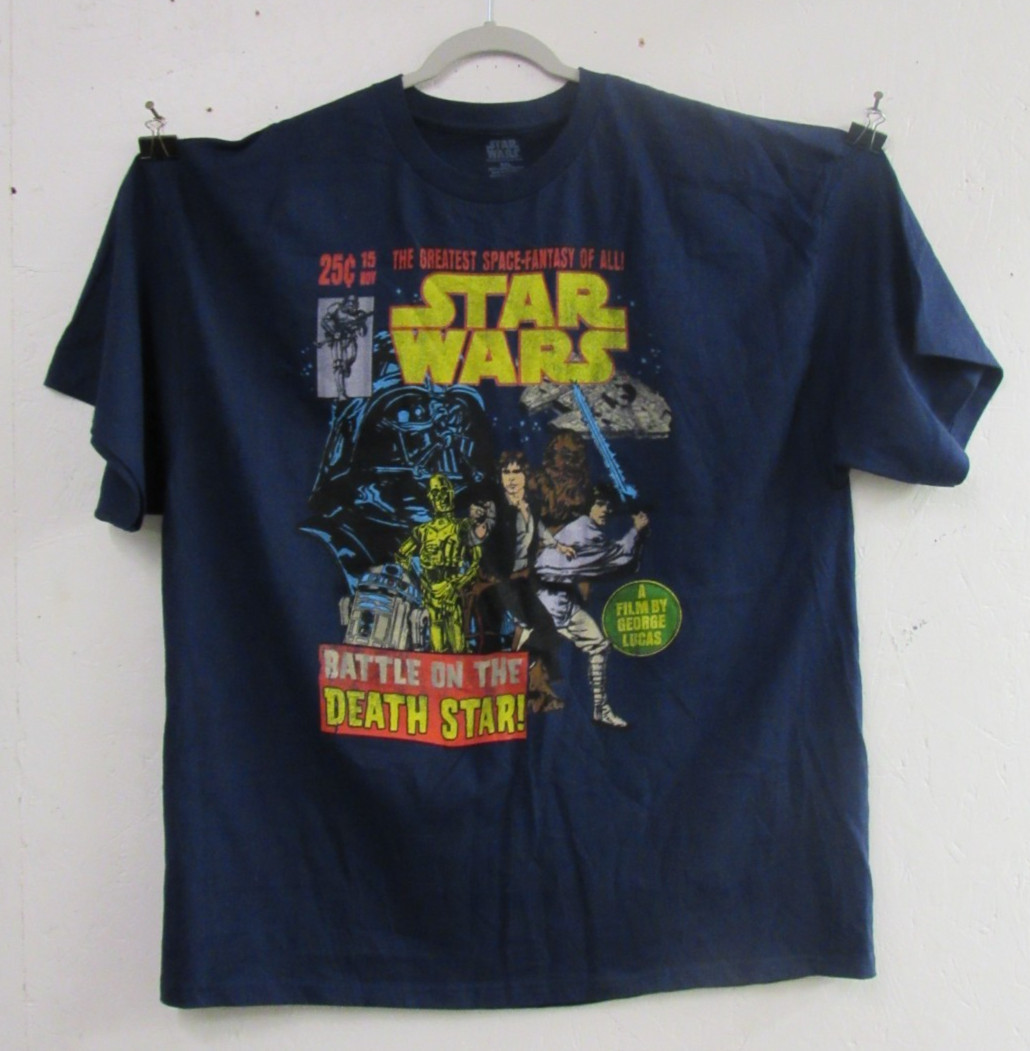 Star Wars Battle On The Death Star T-Shirt 2XL Blue NWOT HH052