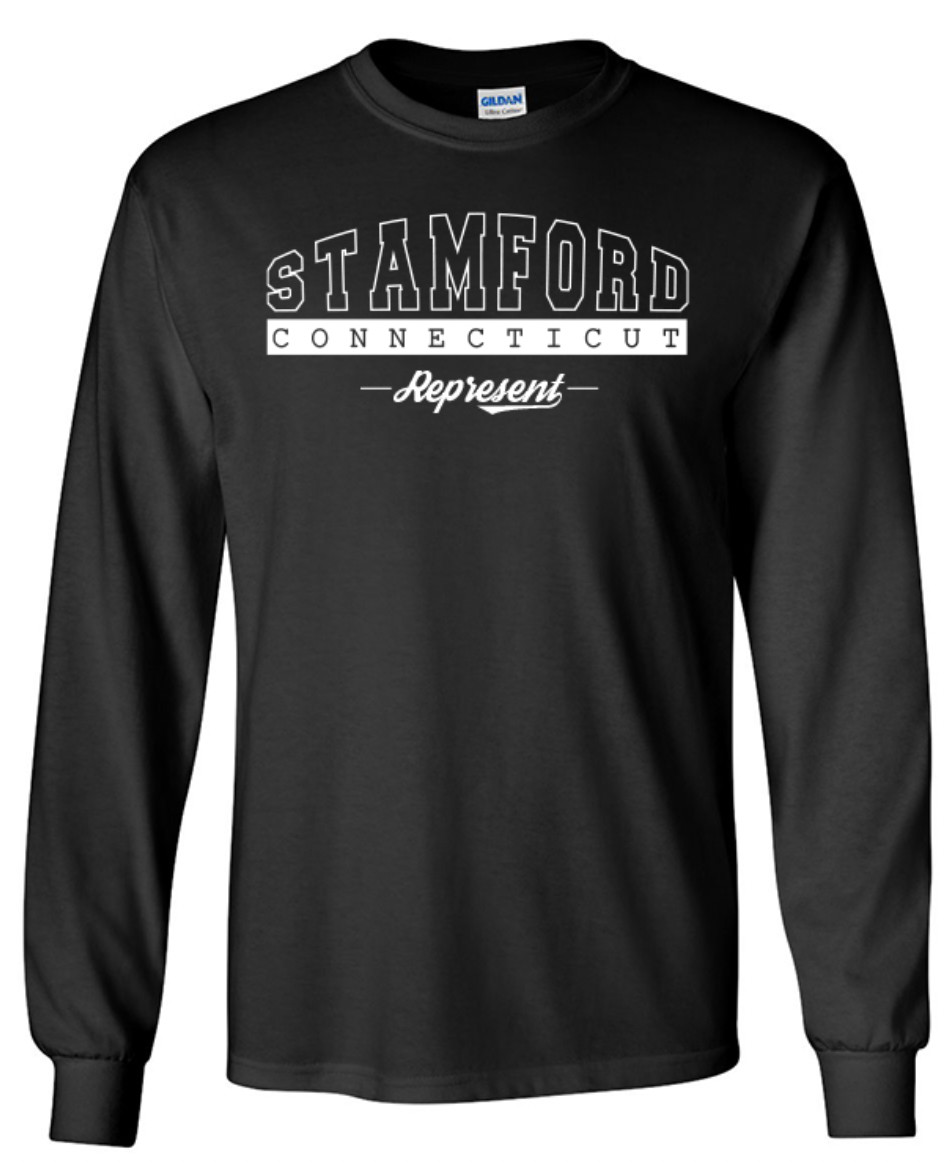 Stamford Connecticut State T-Shirt Long Sleeve Graphic Tees Unisex Apparel Text gallery