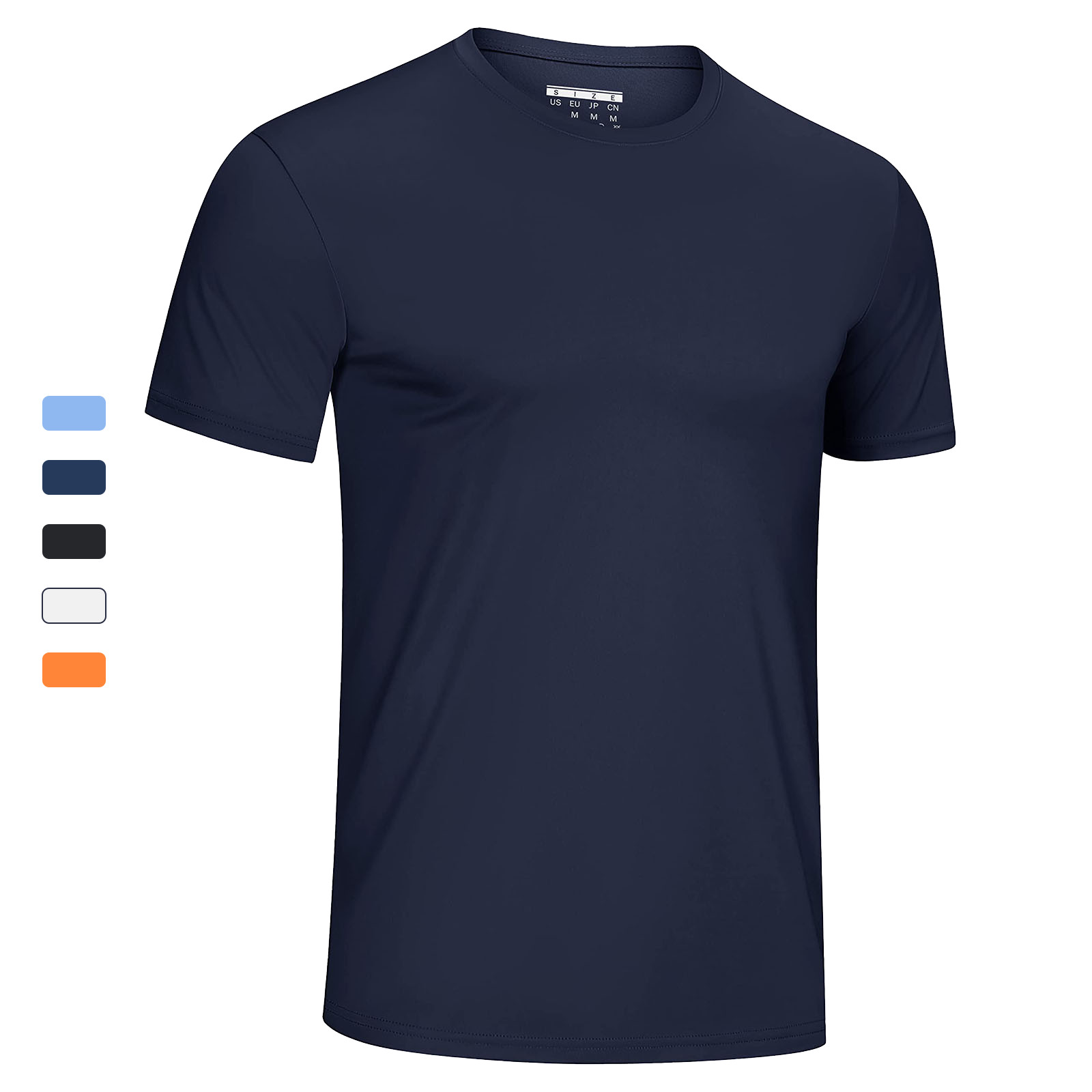 Men's UPF 50+ Short Sleeve T-Shirt Summer Quick Dry Athletic Sports Running Tops gallery